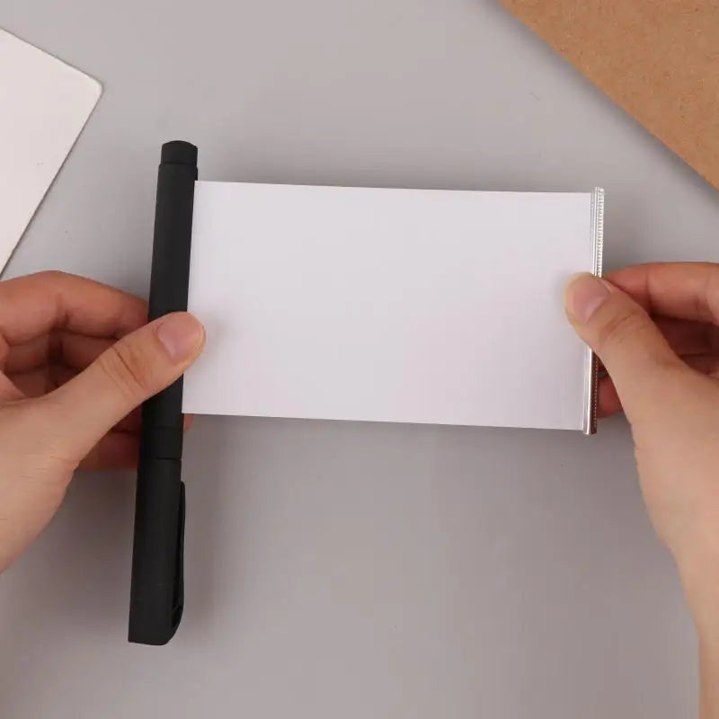 Easy-To-Use Hidden Writing Pen with Pull-Out Paper for Secret Information