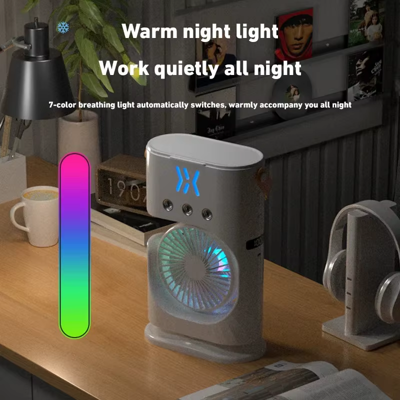 Mini LED Air Cooler + Humidifier