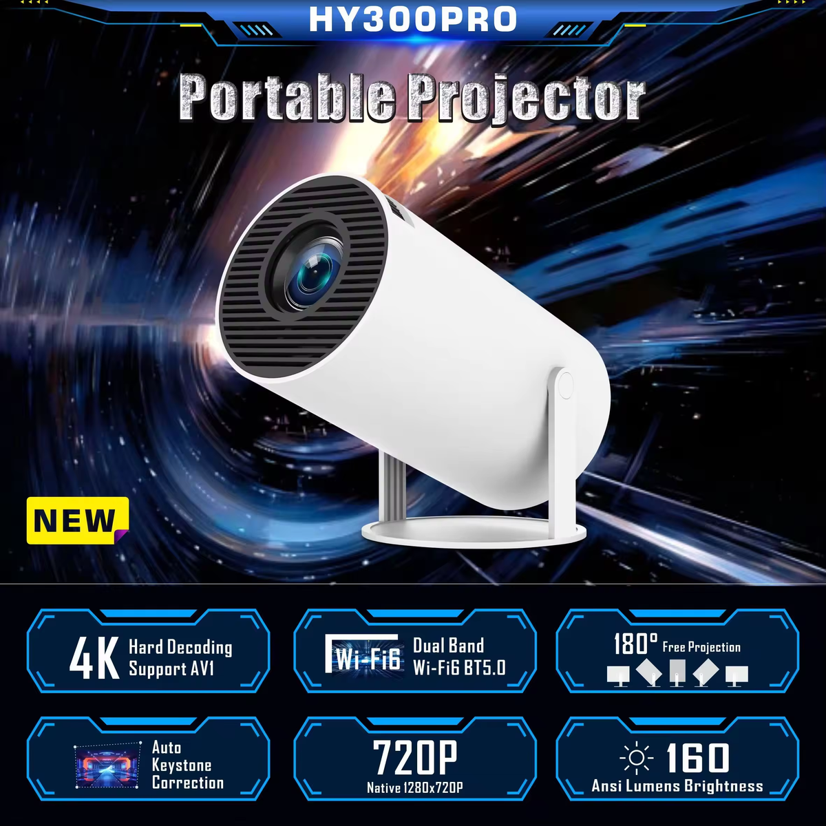 Smart Bluetooth Projector