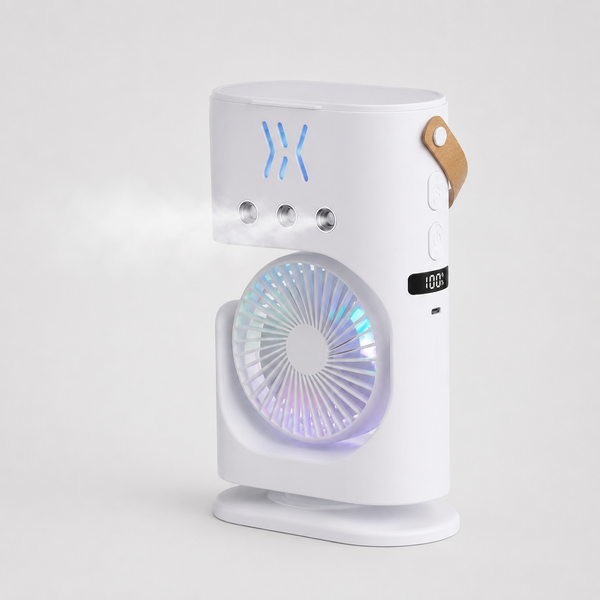 Mini LED Air Cooler + Humidifier
